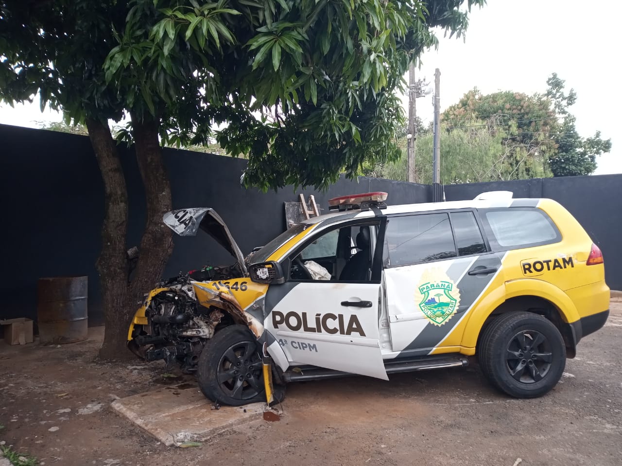 acidente em londrina viatura policial