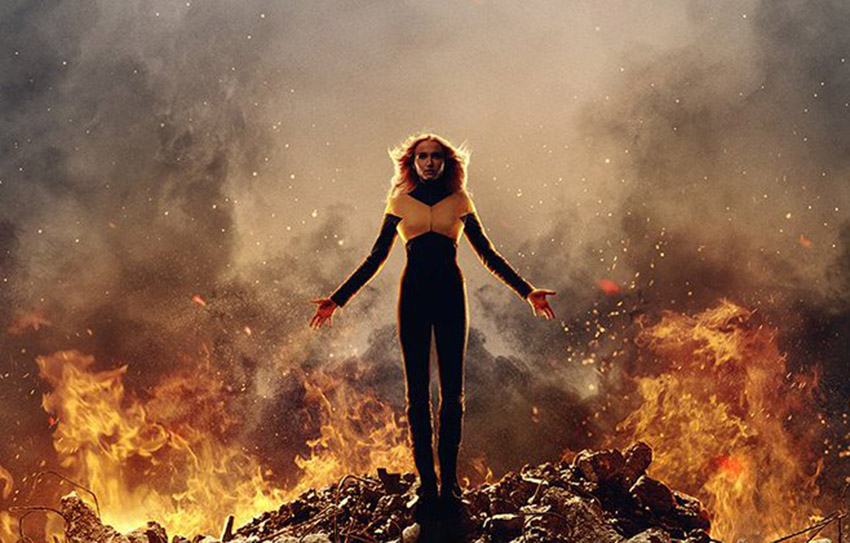 Jean Grey está em meio ao caos no novo cartaz de ‘X-Men: Fênix Negra’