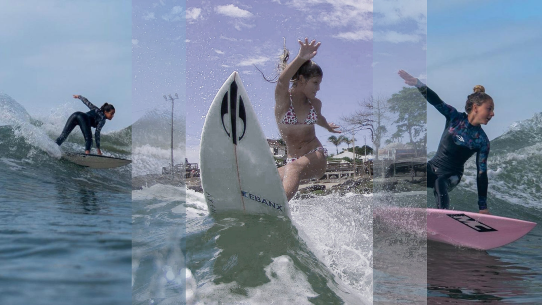 Três atletas representam a nova geração do surf feminino no Paraná