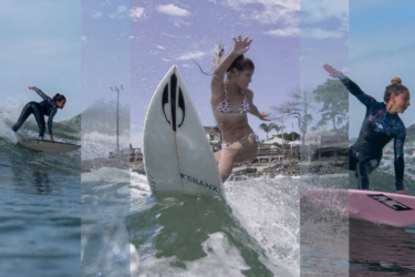 Três atletas representam a nova geração do surf feminino no Paraná
