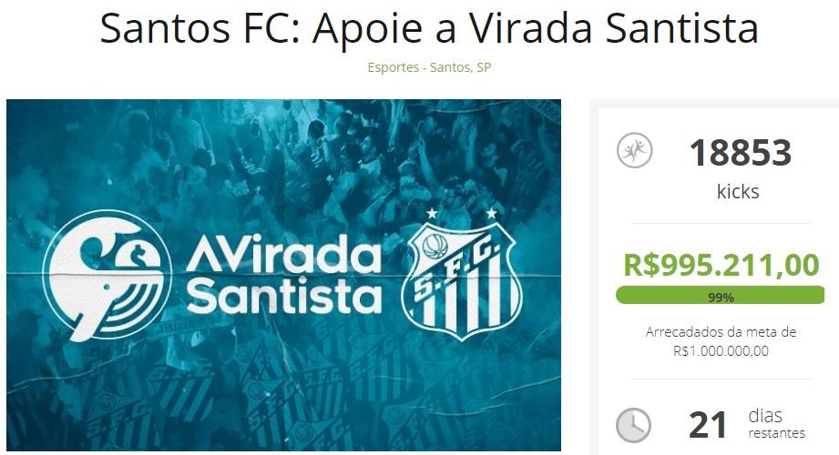 Santos dobra a meta em vaquinha: “Podemos abrir boa negociação com o Atlético Nacional”