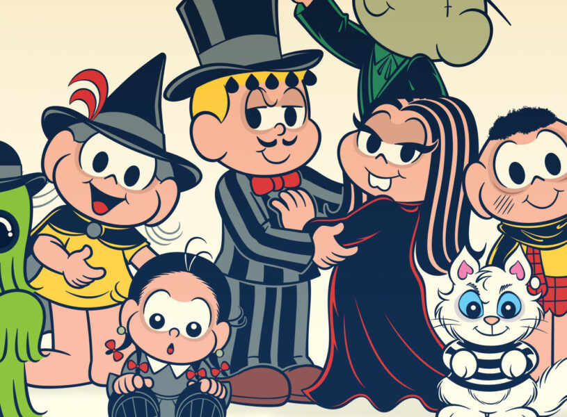 Turma da Mônica se fantasia de A Família Addams para o Dia das Bruxas