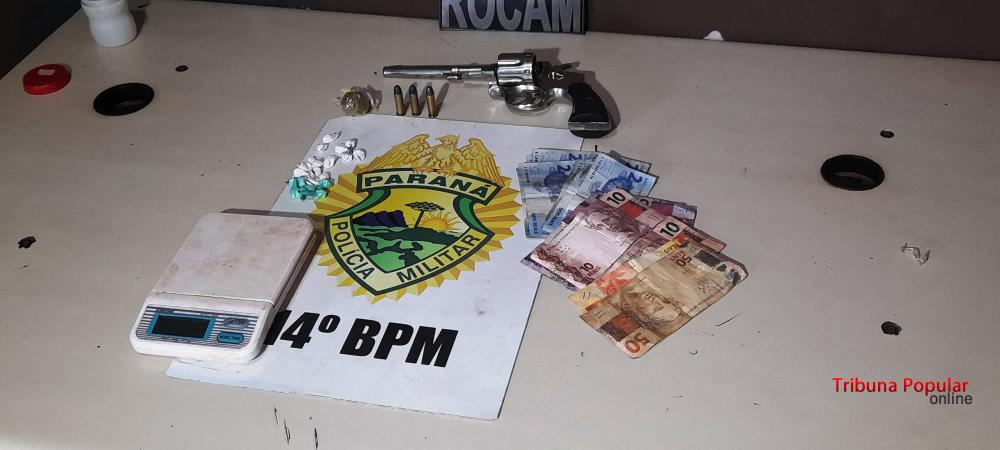 Adolescente de 12 anos é detido com arma e drogas, em Foz do Iguaçu