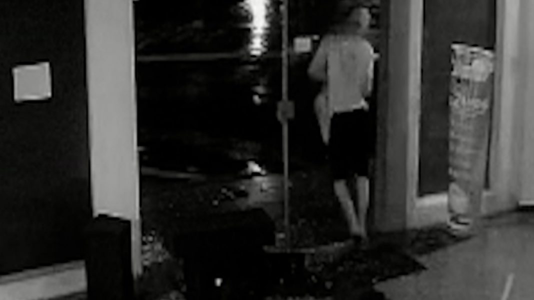 VÍDEO: ladrão se atrapalha na fuga e dá com a cara no vidro após furtar loja de eletrônicos