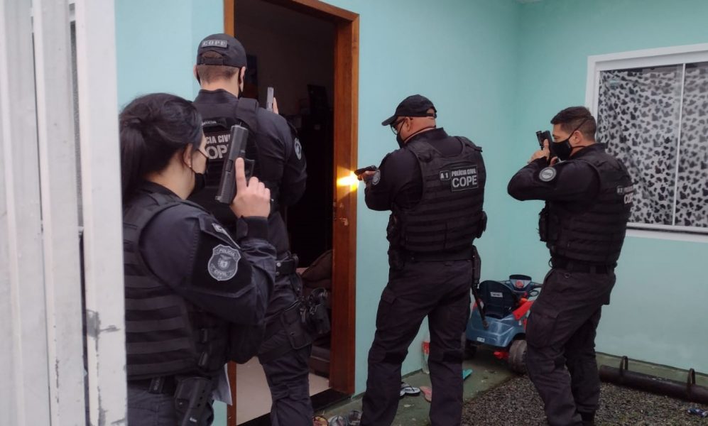 PCPR cumpre 66 mandados contra envolvidos em homicídios e tráfico no litoral do Paraná