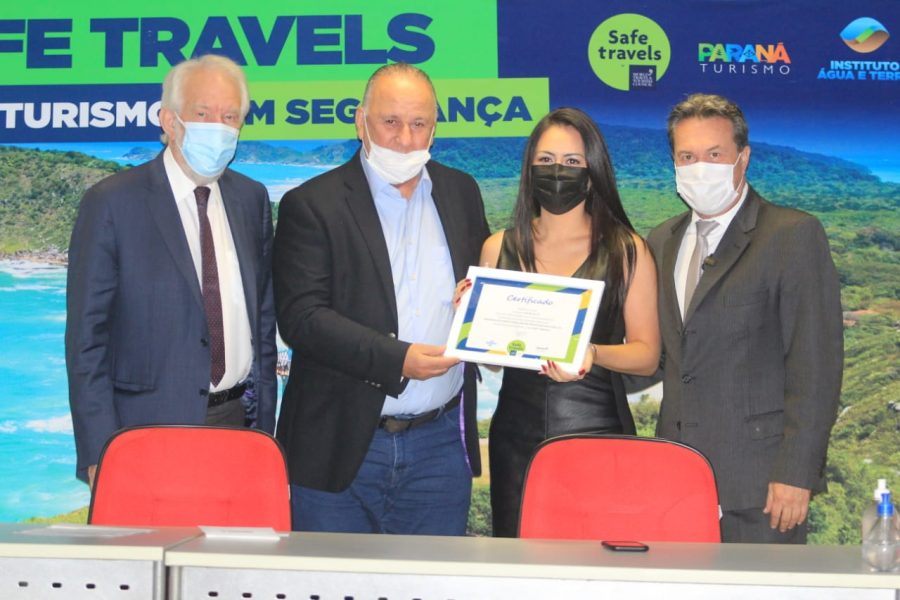Paraná recebe selo e título de embaixador do turismo seguro em relação à Covid-19