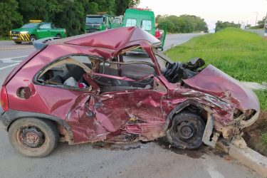 Duas pessoas morrem em acidente na Rodovia do Xisto, em Contenda