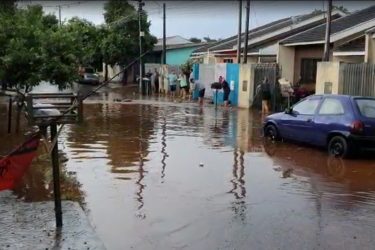 Casas em Marialva ficam debaixo d´água depois de temporal