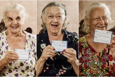 Inspirar: Voluntário faz ensaio fotográfico de vacinação com idosos em asilo