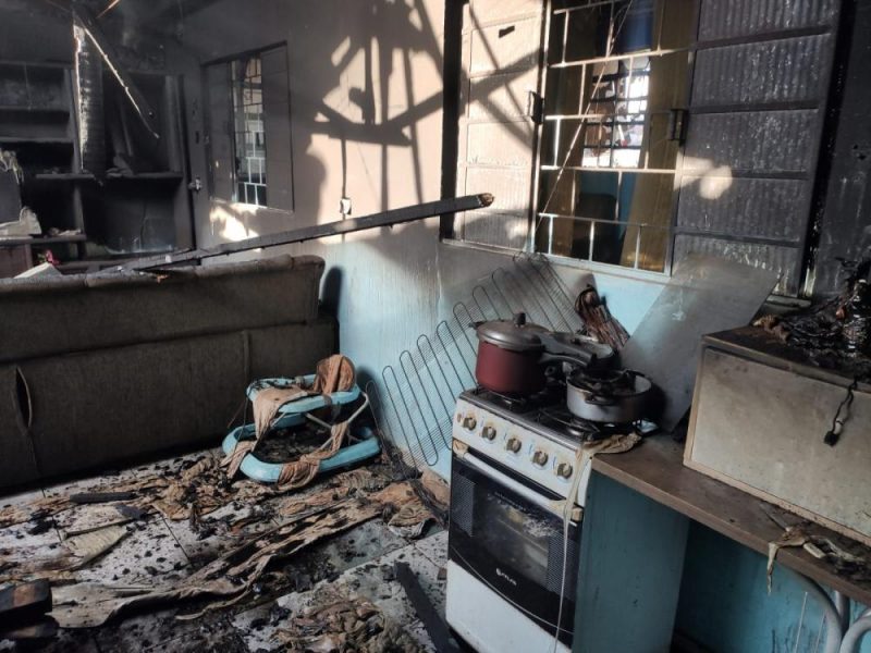 Família do Oeste do PR perde tudo em incêndio e precisa de ajuda