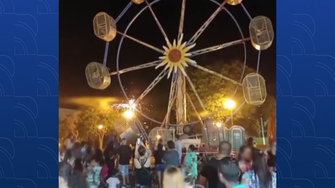 Roda gigante de Londrina é interditada após pessoas serem resgatadas de cabine