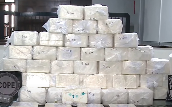 Cinco pessoas são presas com 240 quilos de cocaína na Grande Curitiba