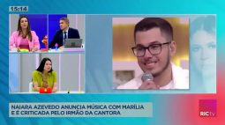 Naiara Azevedo anuncia música com Marília e é criticada pelo irmão da cantora