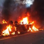 Caminhão pega fogo e homem morre carbonizado em Nova Laranjeiras