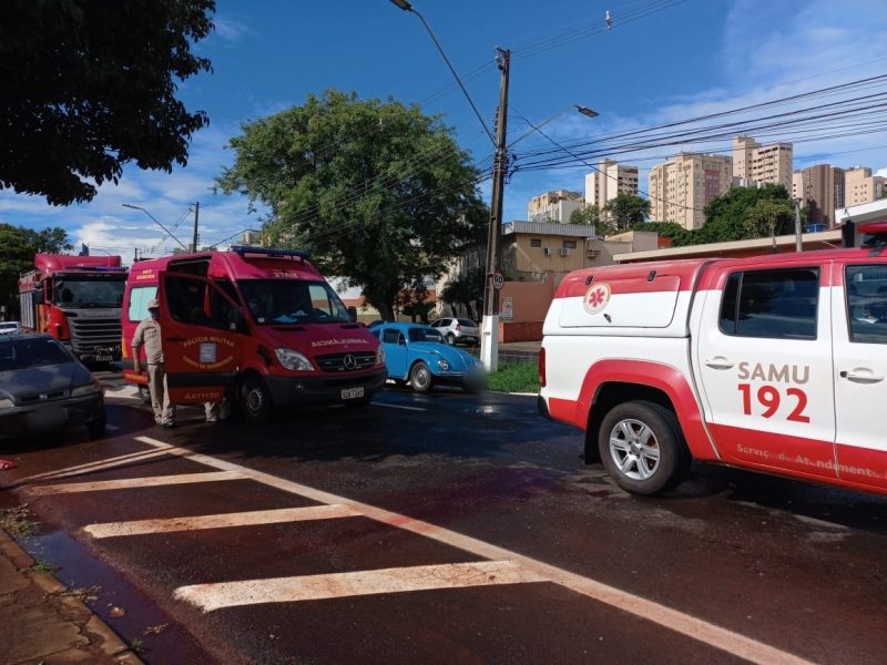 Homem é atropelado após tentar atravessar a rua fora da faixa de pedestres, em Londrina