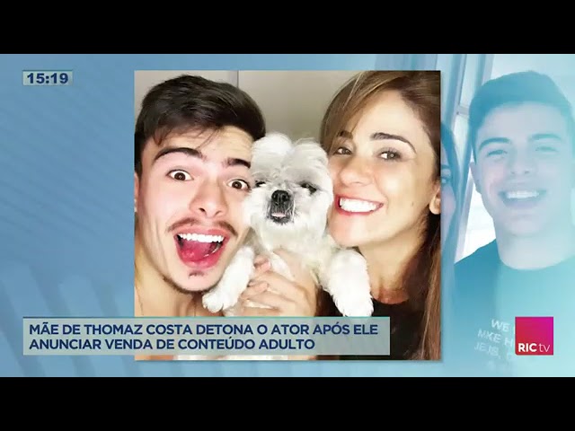 Mãe de Thomaz Costa detona o ator após ele anunciar venda de conteúdo adulto