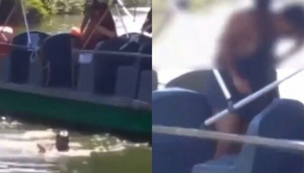 Barqueiro é jogado na água após pedir para homem usar máscara; assista