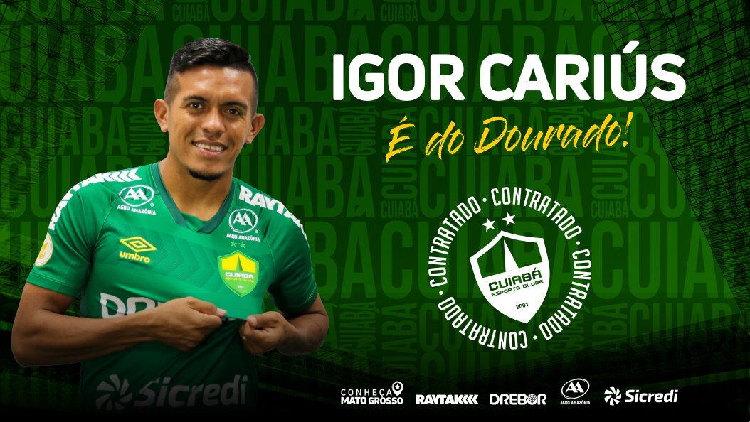 Cuiabá anuncia o lateral-esquerdo Igor Cariús, ex-Atlético-GO
