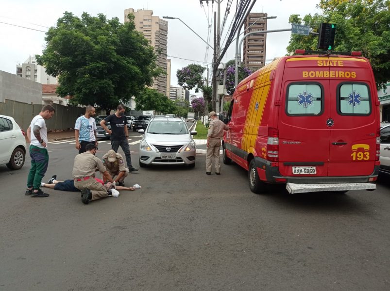 Idoso é atropelado enquanto atravessava a faixa de pedestres, em Londrina