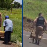 VÍDEO: PM viraliza após ajudar idoso que vendia frutas no sol