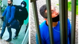 Polícia divulga imagens de homens que arrombaram e furtaram apartamento em Curitiba