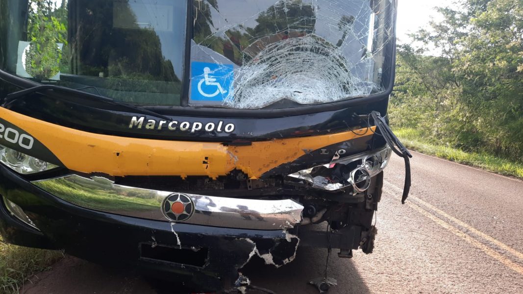 Motociclista morre ao bater de frente contra ônibus em Nova Cantu