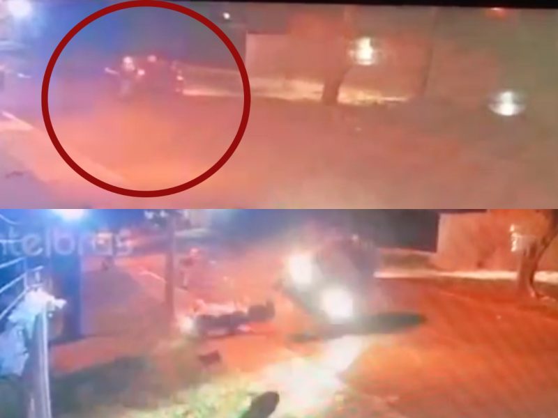 Vídeo: Assaltantes tentam atropelar policial e morrem em confronto
