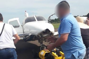 Avião apresenta falha no trem de pouso e piloto realiza pouso de emergência em Paranavaí