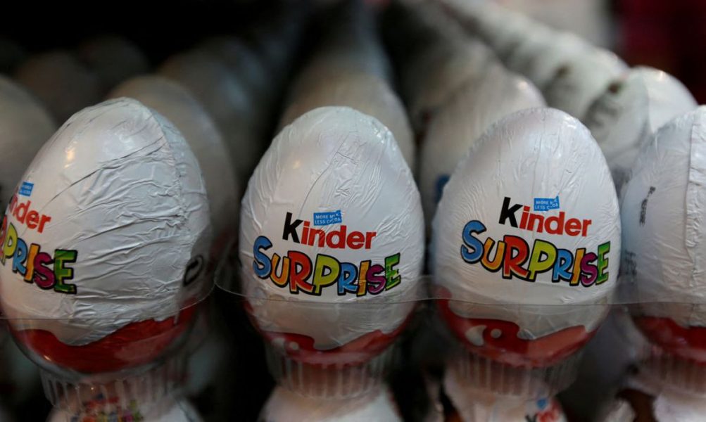 Anvisa proíbe venda e importação de chocolates Kinder da Bélgica