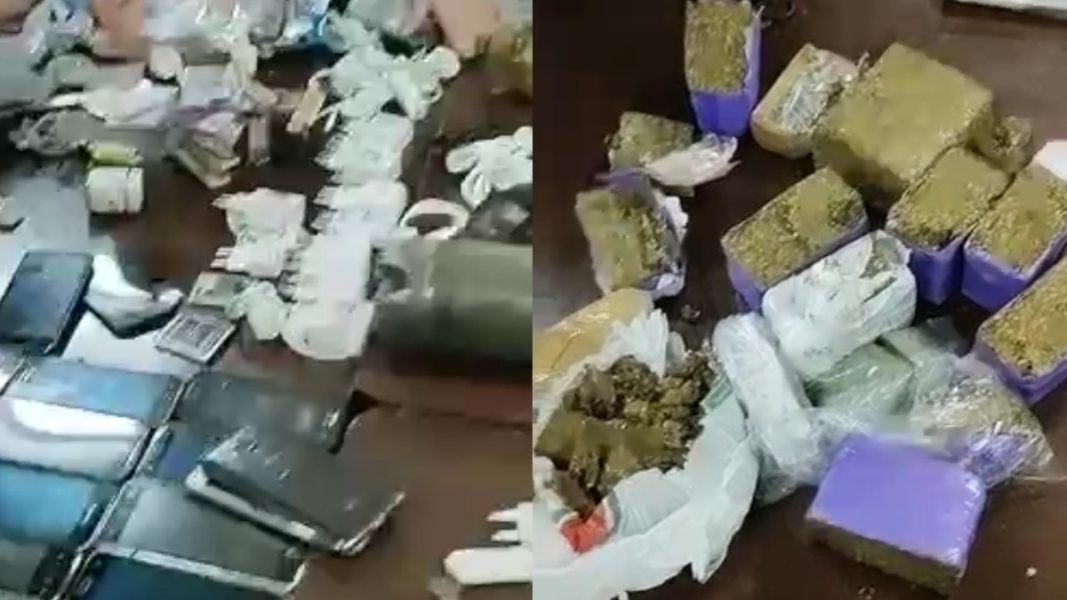 Drogas, celulares e ferramentas são arremessados em penitenciária de Piraquara