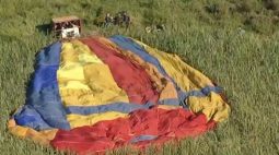 Balão com 10 pessoas a bordo cai em zona rural; duas vítimas em estado grave