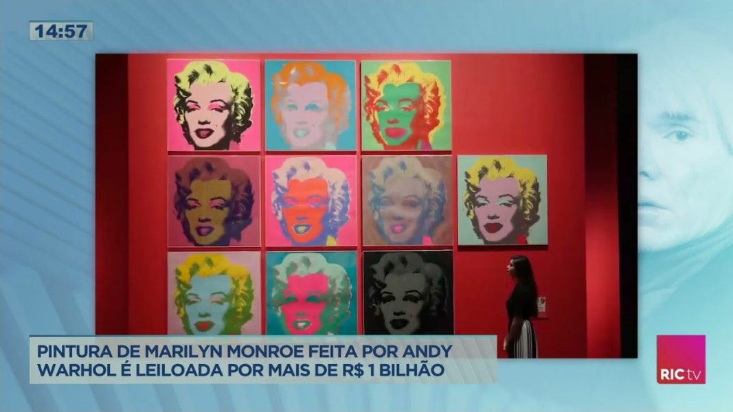 Pintura de Marilyn Monroe feita por Andy Warhol é leiloada por mais de R$ 1 bilhão