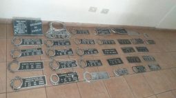 Homem furta 32 placas de cemitério e é preso em Londrina