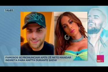 Zé Neto manda indireta para Anitta em show