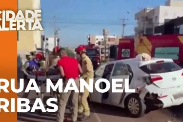 Acidentes são cada vez mais frequentes na rua Manoel Ribas