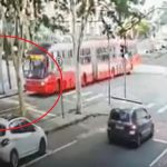 VÍDEO: Câmera registra acidente com ônibus biarticulado que matou pai e filho em Curitiba