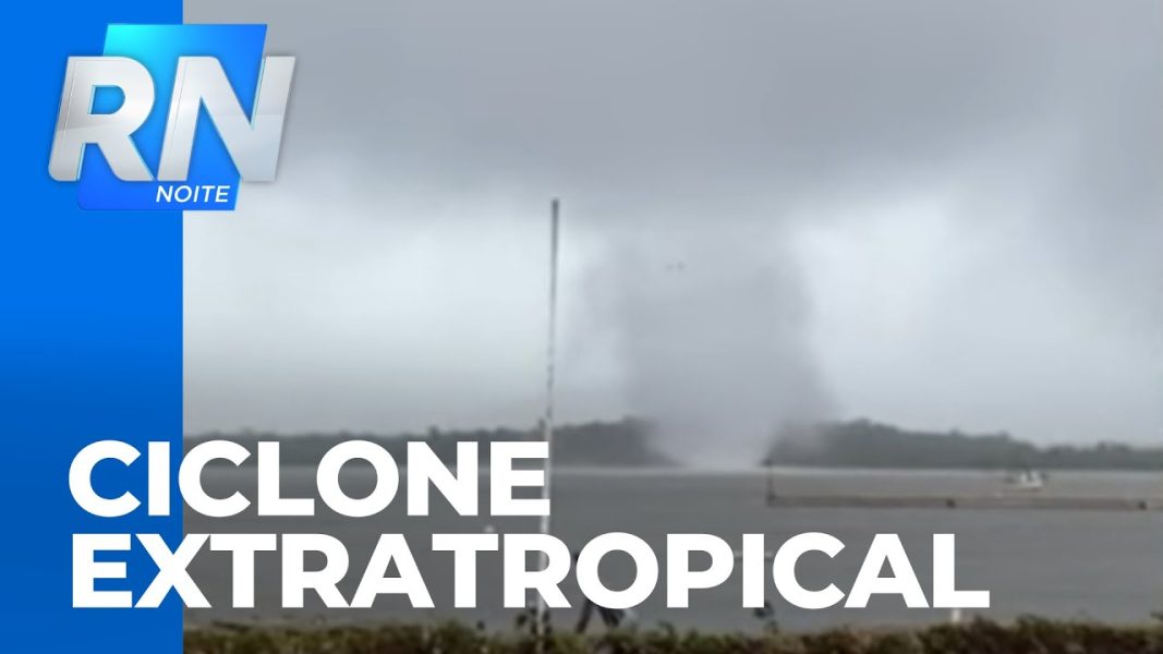 Ciclone extratropical atinge o litoral paranaense e deixa moradores assustados