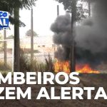 Tempo seco e baixa umidade favorecem focos de incêndio, que aumentam em Londrina