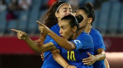 Brasil e Holanda empatam em 3 x 3 no futebol feminino e se aproximam de vaga nas quartas